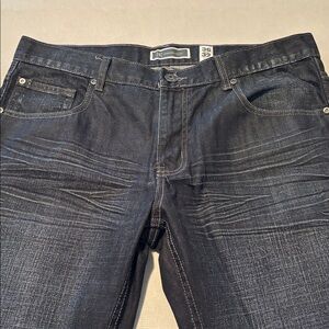 INC International Concepts Dark Wash Relaxed Jeans